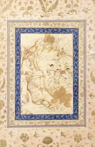 Hunting Scene by Mughal School
