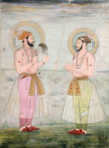 Portraits of Prince Dara Shikoh and Prince Sulaiman Shikoh Nimbate