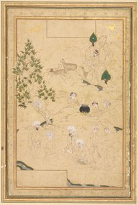 Picnic in the Mountains, Single Page Illustration by Muhammadi