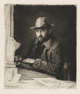 Portrait of the Artist in a Hat, No 2 by Muirhead Bone
