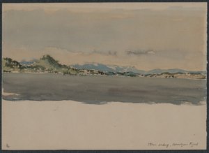 Storm Ending, Norwegian Fjord by Muirhead Bone