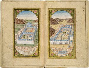 Al-Masjid al-Nabawi and Masjid al-Haram, 1783 by Mustafa Halimi