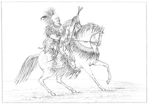 Keokuk on horseback, Rock Island, Upper Mississippi
