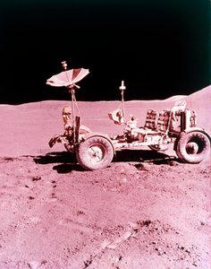 The first Lunar Roving Vehicle, Apollo 15 by NASA Images