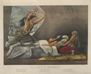 The Death of Minnehaha by Nathaniel Currier
