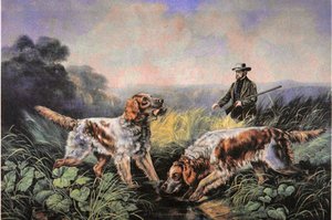 American Field Sports: Retrieving by N. and Ives J.M. (after) Currier