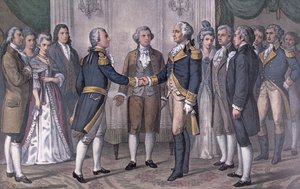 The First Meeting of General George Washington and the Marquis de La Fayette, Philadelphia, 3 August 1777, published in 1876