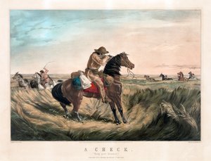 Old West Sharpshooter by Currier & Ives by Currier and Ives