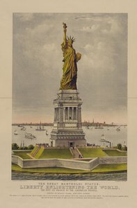 The Great Bartholdi Statue, Liberty Enlightening the World, The Gift of France to the American People, c.1885