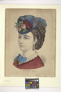 A Broadway Belle by N. and Ives J.M. (1824 95) Currier