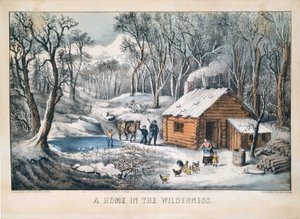 A Home in the Wilderness by Currier and Ives