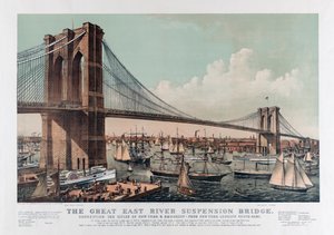 The Brooklyn Bridge by Currier & Ives, c.1892