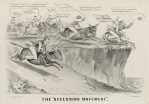 The Secession Movement by Currier and Ives