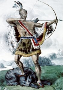 Indian Hunter by N. and Ives, J.M. Currier