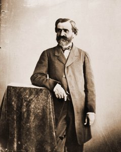 Portrait of Giuseppe Verdi, musician 1813-1901 (photo)