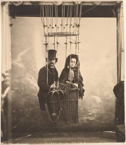 Nadar with His Wife, Ernestine, in a Balloon by Nadar