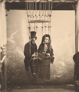 Nadar with His Wife, Ernestine, in a Balloon by Nadar