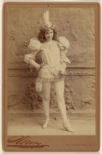 [Unidentified actress in costume, standing] by Napoleon Sarony