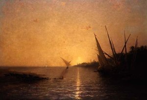 On the Nile by Narcisse Berchere