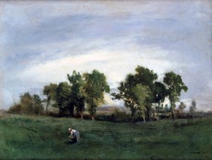 Woman in Country Field, c1828-1876