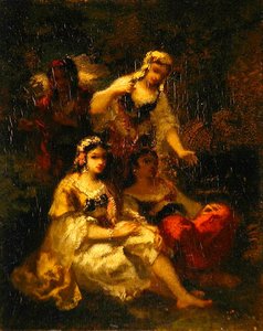 Four Spanish Maidens, c.1844-60 by Narcisse Virgile Diaz de la Peña