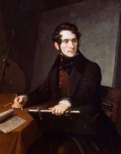Portrait of Felice Schiavoni by Natale Schiavoni