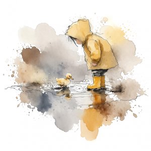 Curious Child Duckling