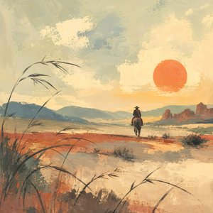 Desert Rider Sunset