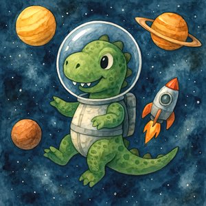 Dinosaur Space Adventure by Natalie Bruns