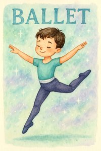 Dreamy Ballet Boy by Natalie Bruns