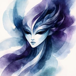 Ethereal Blue Mask