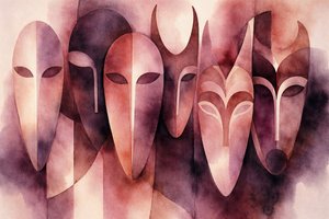 Mysterious Watercolor Masks
