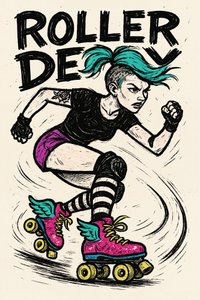 Rebel Roller Skater by Natalie Bruns