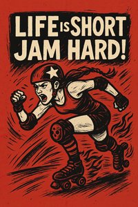 Roller Derby Jam Hard by Natalie Bruns