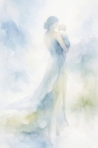Serene Maternal Embrace