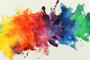 Vibrant Rainbow Splash by Natalie Bruns