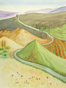 Winding Country Road