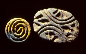 Baked Clay Seals Excavated at Catal Huyuk in Central Anatolia by Nathan Benn