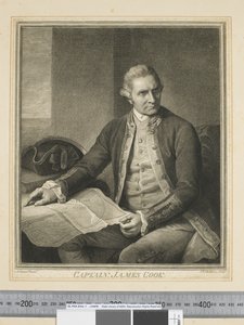 Captain James Cook, engraved by J. K. Sherwin, c.1773-84 (engraving) by Nathaniel (after) Dance Holland