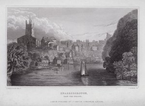 Knaresborough, from the Bridge by Nathaniel (after) Whittock