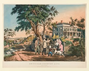 American Country Life: October Afternoon by Nathaniel Currier
