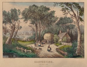 Harvesting the Last Load by Nathaniel Currier
