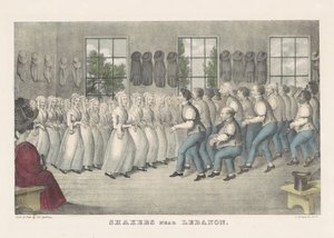 Shakers near Lebanon, c.1830 by Nathaniel Currier