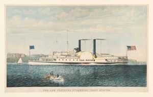 The Low Pressure Steamboat by Nathaniel Currier