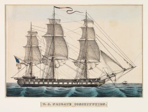 U.S. Frigate Constitution by Nathaniel Currier