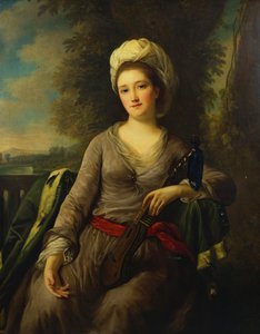 Portrait of a Lady, Thought to be Mrs Wells by Nathaniel Dance Holland