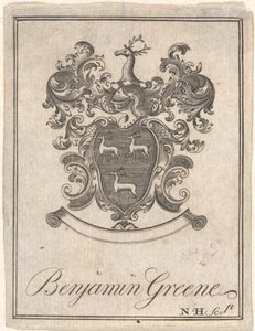 Benjamin Greene - Bookplate by Nathaniel Hurd