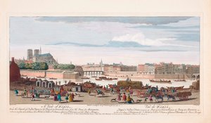 18th Century View of Paris, France