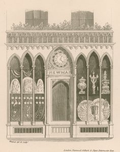 Shop Front Design in the Early English Style by Nathaniel Whittock