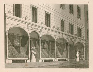 Shop Front for Messrs Everington, India Shawl Warehouse, 10 Ludgate Street, London by Nathaniel Whittock